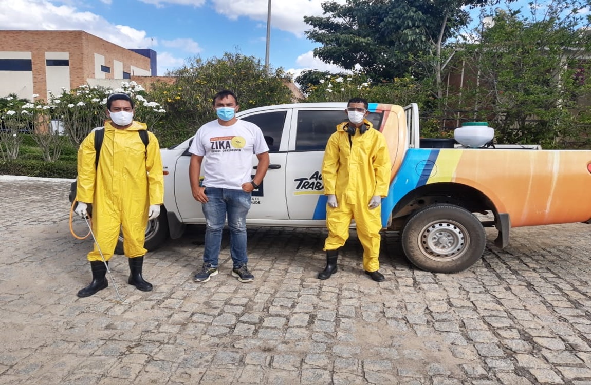 Desinfecção no CES. Foto 4